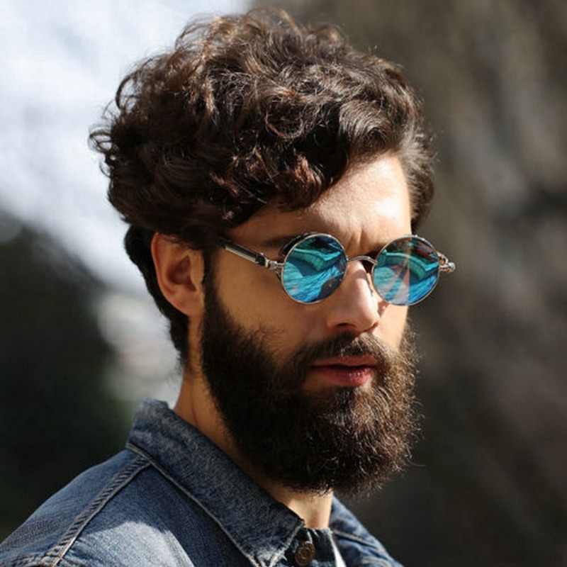 Metal Steampunk Sunglasses Men - Vintage Fashion Enthusiasts ulasan dan harga