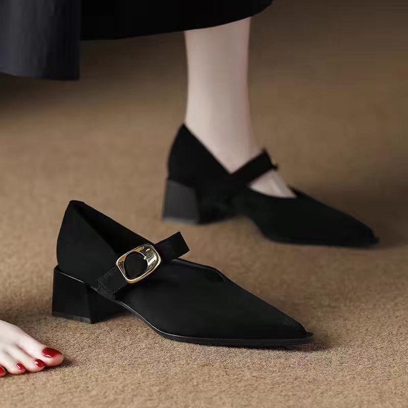 Women Vintage Mary Jane Block  - Vintage Fashion Online ulasan dan harga