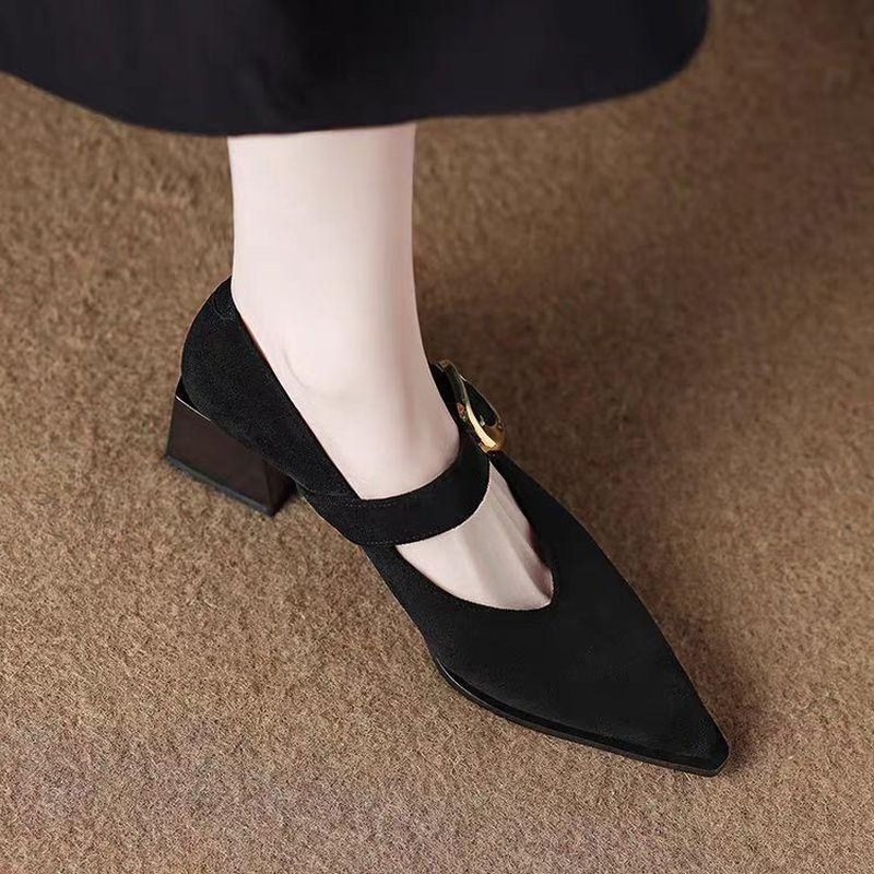 Women Vintage Mary Jane Block  - Vintage Fashion Online ulasan dan harga